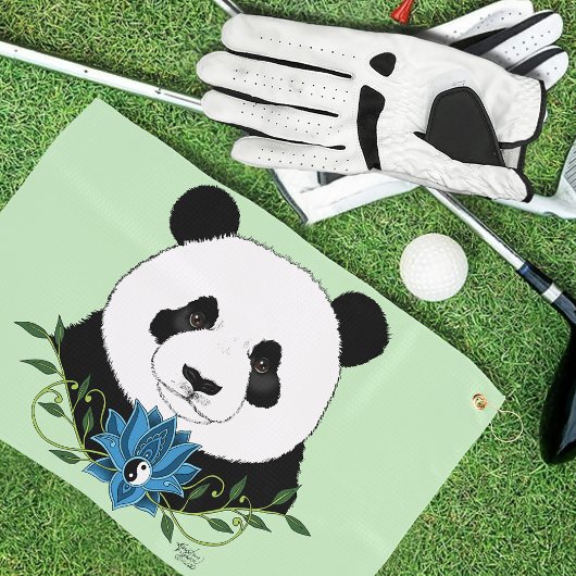 Serviette De Golf Panda Bear Lotus