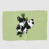 Serviette De Golf Panda en pleine croissance (Horizontal)
