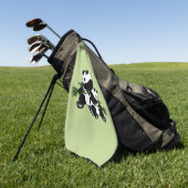 Serviette De Golf Panda en pleine croissance (Vert)