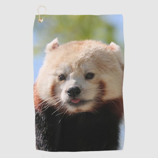 Serviette De Golf Panda rouge (Devant)