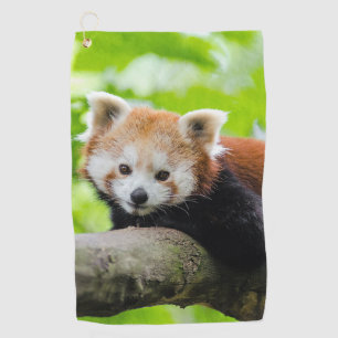 Serviette De Golf Panda rouge