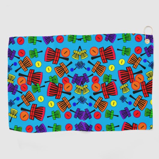 Serviette De Golf Panier de dessin (Horizontal)