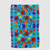 Serviette De Golf Panier de dessin (Devant)