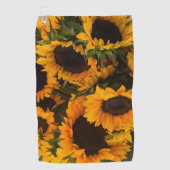 Serviette De Golf Panier de tournesol (Devant)