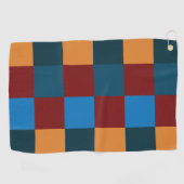 Serviette De Golf Panneau de À damiers couleur moderne (Horizontal)