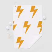 Serviette De Golf Panneau d'énergie Thunder Energy Blanc jaune (En situation)