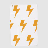 Serviette De Golf Panneau d'énergie Thunder Energy Blanc jaune (Devant)