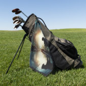 Serviette De Golf Panthère noire reflétée dans la piscine d'eau dans (Vert)