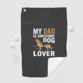 Serviette De Golf Papa amateur de chien est formidable (En situation)
