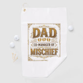 Serviette De Golf Papa Co-gérant de la farce Conception de père drôl (En situation)