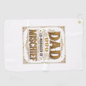 Serviette De Golf Papa Co-gérant de la farce Conception de père drôl (Horizontal)