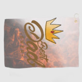 Serviette De Golf Papa connaît le meilleur papa Golf Towel (Horizontal)