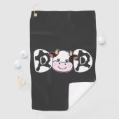 Serviette De Golf Papa Cow Imprimer Vache Motif Fête des pères (En situation)