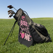 Serviette De Golf Papa de la douce fraise d'anniversaire (Vert)