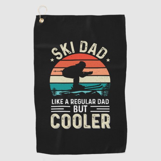 Serviette De Golf Papa de ski (Devant)