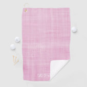 Serviette De Golf Papa des filles Rose Blanc Famille Aimer Preppy Sp (En situation)