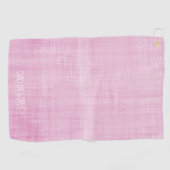 Serviette De Golf Papa des filles Rose Blanc Famille Aimer Preppy Sp (Horizontal)