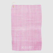 Serviette De Golf Papa des filles Rose Blanc Famille Aimer Preppy Sp (Devant)