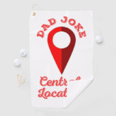Serviette De Golf Papa Joke Central Emplacement (En situation)