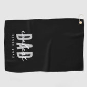 Serviette De Golf Papa le plus frais depuis 20XX Moderne Simple Prep (Horizontal)