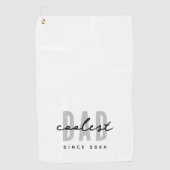 Serviette De Golf Papa le plus frais depuis 20XX Moderne Simple Prep (Devant)