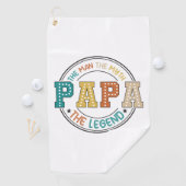 Serviette De Golf Papa, L'Homme, Le Mythe, La Légende (En situation)