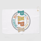 Serviette De Golf Papa, L'Homme, Le Mythe, La Légende (Horizontal)