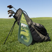 Serviette De Golf Papa, t'es un trou en un ! (Vert)