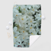 Serviette De Golf Paperwhite Narcissus Fleurs blanches délicates (En situation)