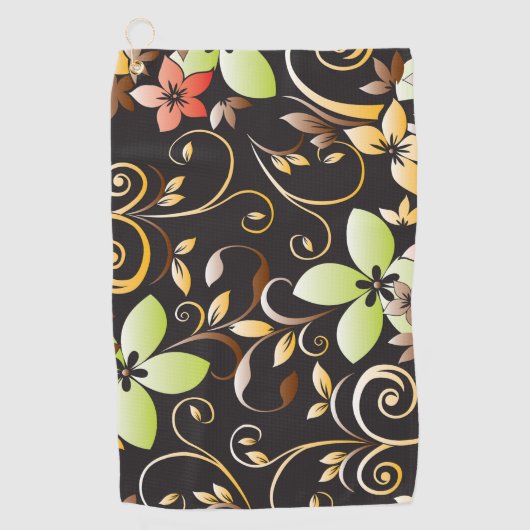 Serviette De Golf Papier mural à fleurs 4 (Devant)