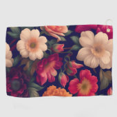 Serviette De Golf Papier peint à motifs floraux (Horizontal)