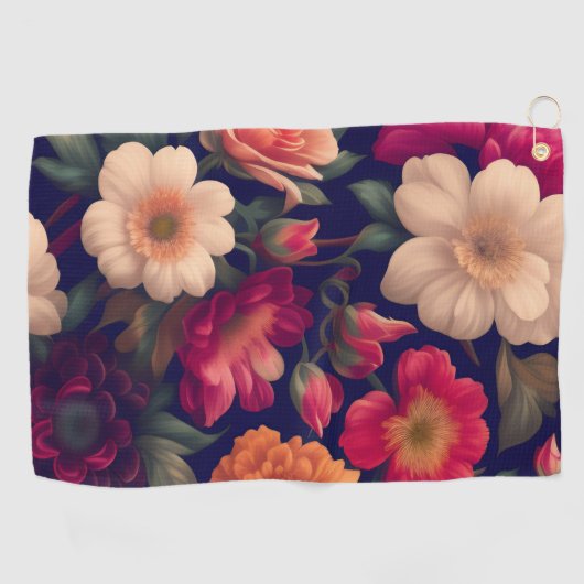 Serviette De Golf Papier peint à motifs floraux (Horizontal)