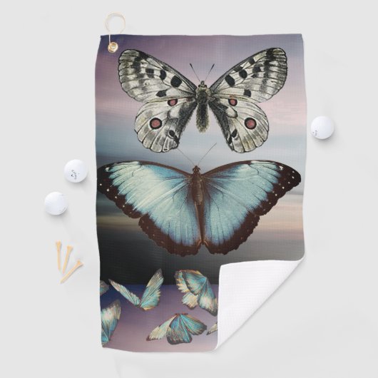 Serviette De Golf papillon (En situation)