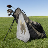 Serviette De Golf Papillon à bijoux en or (Vert)