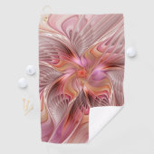 Serviette De Golf Papillon Abstrait coloré Imaginaire Fractal Art (En situation)