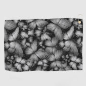 Serviette De Golf Papillon gris imprimé (Horizontal)