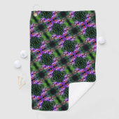 Serviette De Golf Papillon Lady Peint Sur Aster Flower Abstrait (En situation)