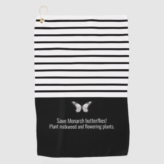 Serviette De Golf Papillon monarque (Devant)