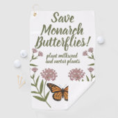 Serviette De Golf Papillon monarque (En situation)