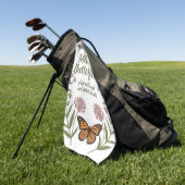 Serviette De Golf Papillon monarque (Vert)