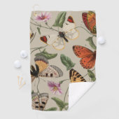Serviette De Golf Papillon Moth Nature Collection Dessin (En situation)