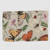 Serviette De Golf Papillon Moth Nature Collection Dessin (Horizontal)