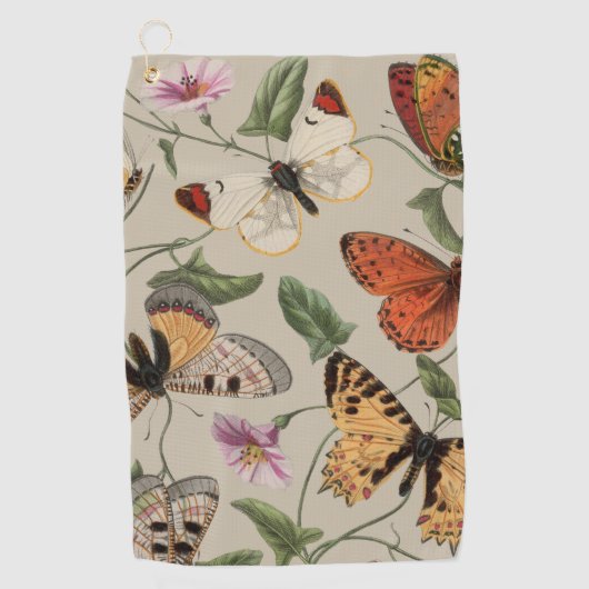 Serviette De Golf Papillon Moth Nature Collection Dessin (Devant)