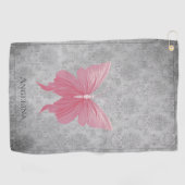 Serviette De Golf Papillon rose bijoux (Horizontal)