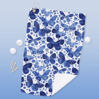 Papillons Aquarelle Bleu