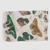 Serviette De Golf Papillons Collection Antique Papillons (Horizontal)