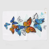 Serviette De Golf Papillons volants Morpho et Monarch (Horizontal)