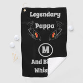 Serviette De Golf Pappa légendaire et Whisper Birdie Red Wing Bird G (En situation)