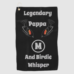 Serviette De Golf Pappa légendaire et Whisper Birdie Red Wing Bird G