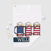 Serviette De Golf Par-Tee avec une aile patriotique (En situation)